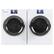 Alt View 13. Haier - 4.3 Cu. Ft. Stackable Smart Electric Dryer with LCD Display - White.