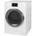Left. Haier - 4.3 Cu. Ft. Stackable Smart Electric Dryer with LCD Display - White.