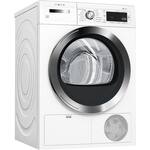Bosch - 800 Series Electric Dryer - White - Front_Standard