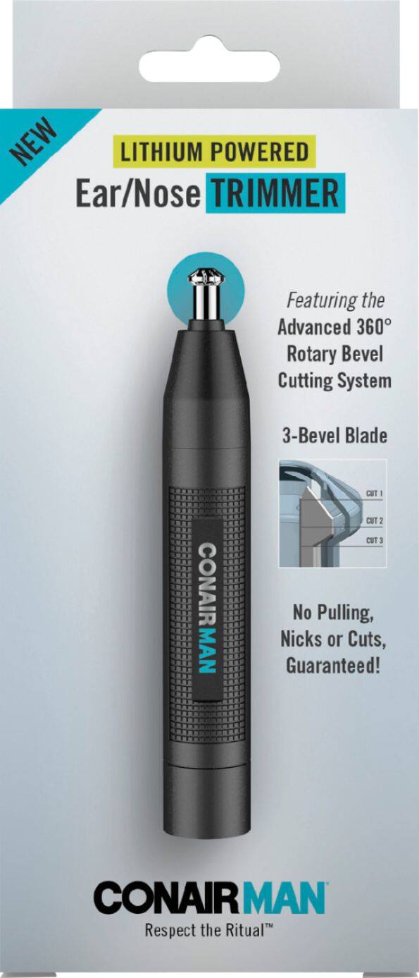 Alt View 21. Conair - ConairMan Battery Operated Ear/Nose Trimmer - Black.