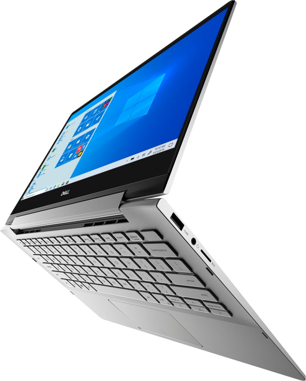 Dell - Inspiron 13.3 inch 7000 2-in-1 Touch-Screen Laptop - Intel Core i5 - 8GB Memory - 512GB SSD + 32GB Optane - Silver - 4.99
