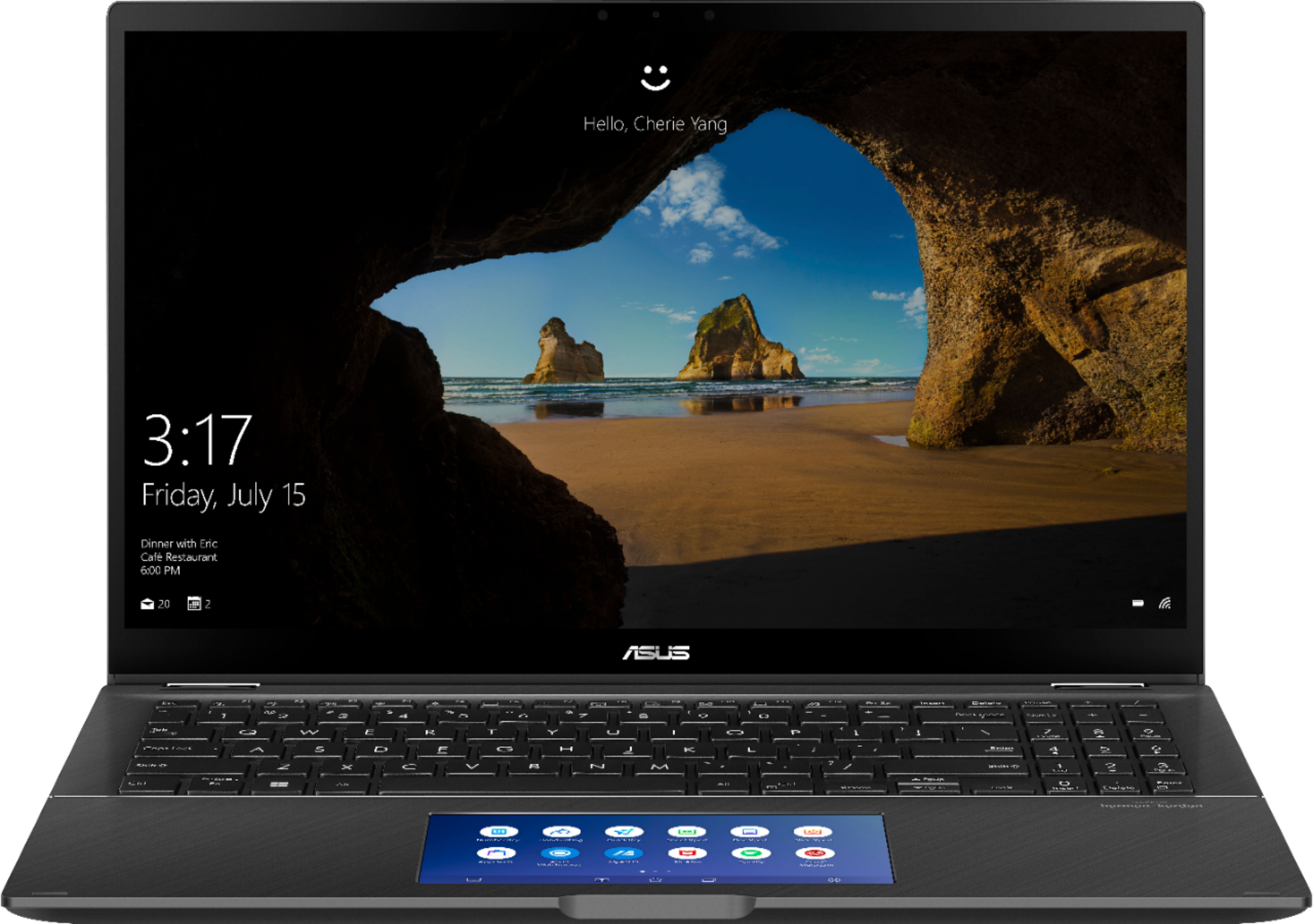 ASUS - Zenbook Flip 15.6" 4K Ultra HD Touch-Screen Laptop - Intel Core i7 - 16GB Memory - NVIDIA GeForce GTX 1050 - 1TB SSD - Gun Gray
