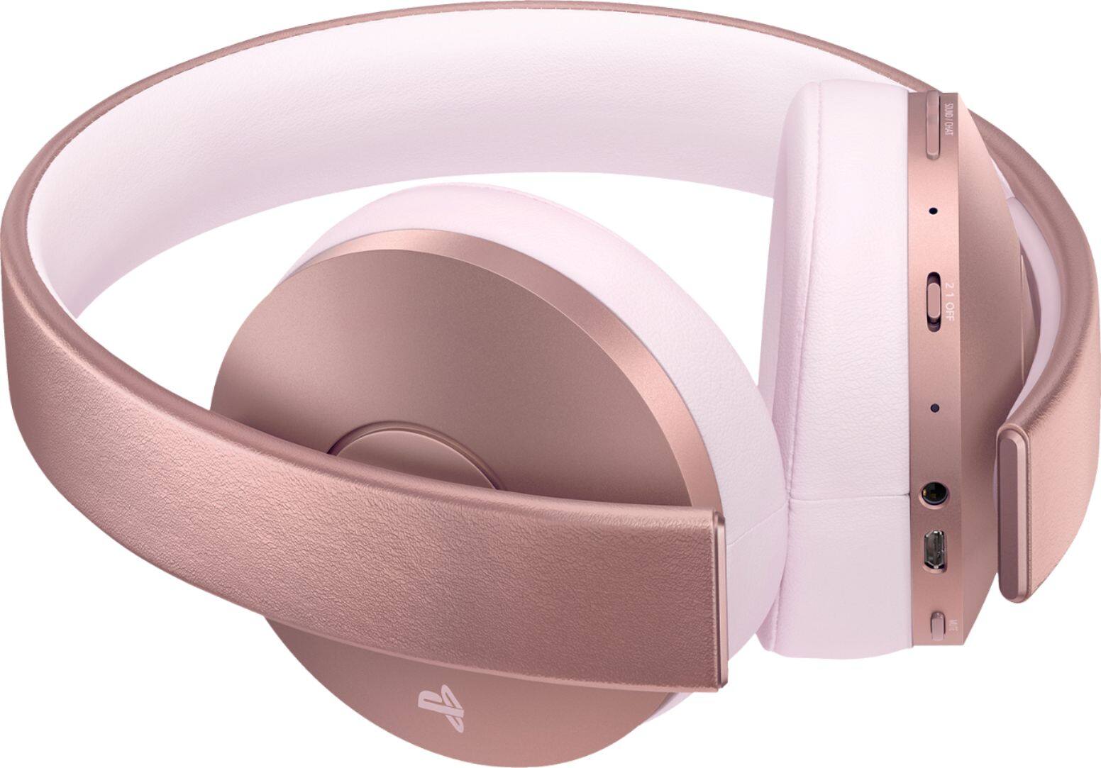 Alt View 11. Sony - Rose Gold Edition Wireless 7.1 Virtual Surround Sound Gaming Headset for PlayStation 4/PlayStation VR - Rose Gold.