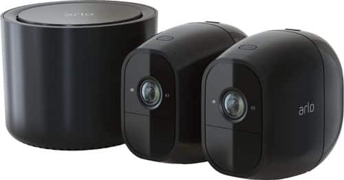 Arlo - Pro 2 2-Camera Indoor/Outdoor Wireless 1080p Security Camera System - Black