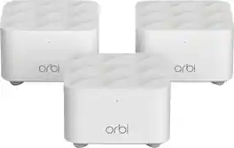 NETGEAR - Orbi AC1200 Dual-Band Mesh Wi-Fi System (3 Pack) - White