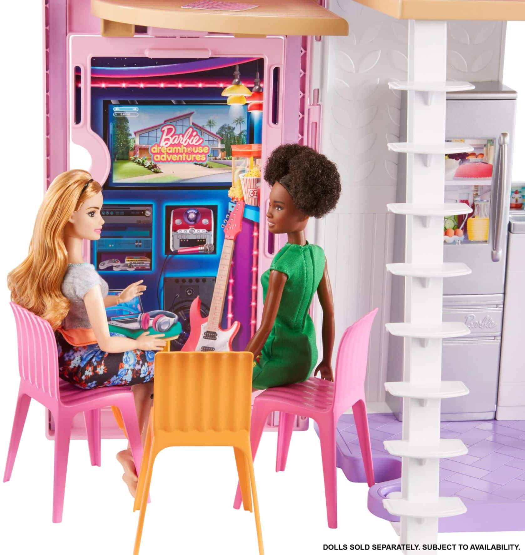 Barbie Malibu House Dollhouse Playset with 25+ Furniture and Accessories (6  Rooms) 