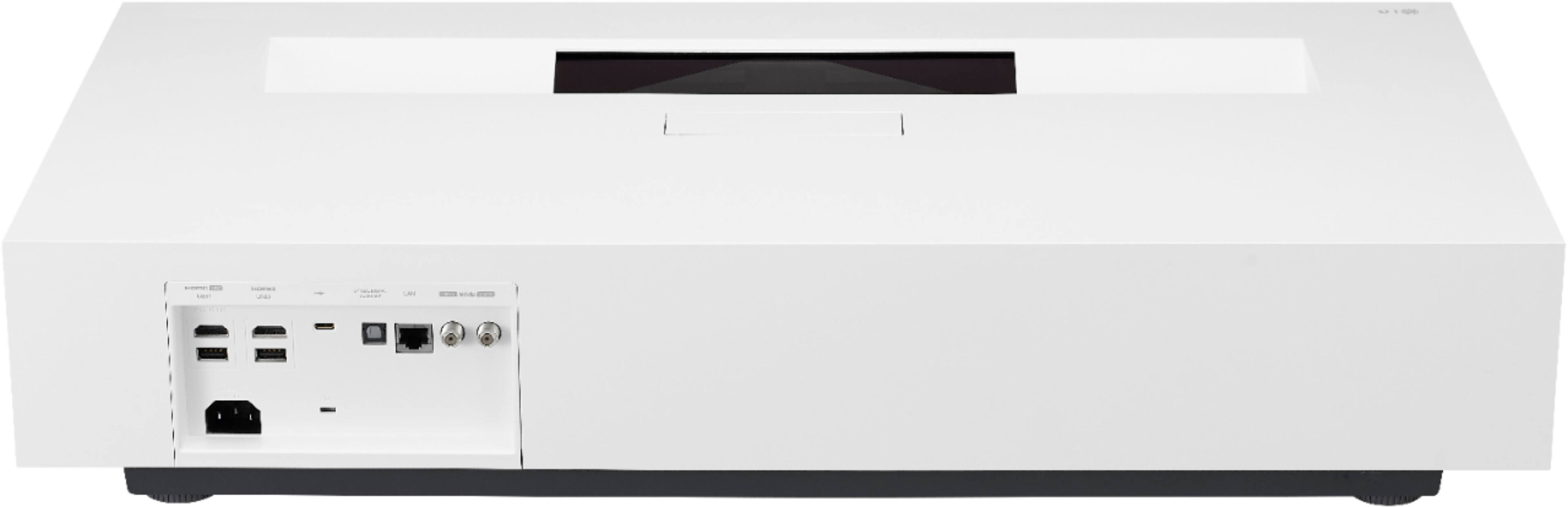 Back. LG - CineBeam 4K UHD Wireless Smart Laser Short Throw Projector with High Dynamic Range - White.