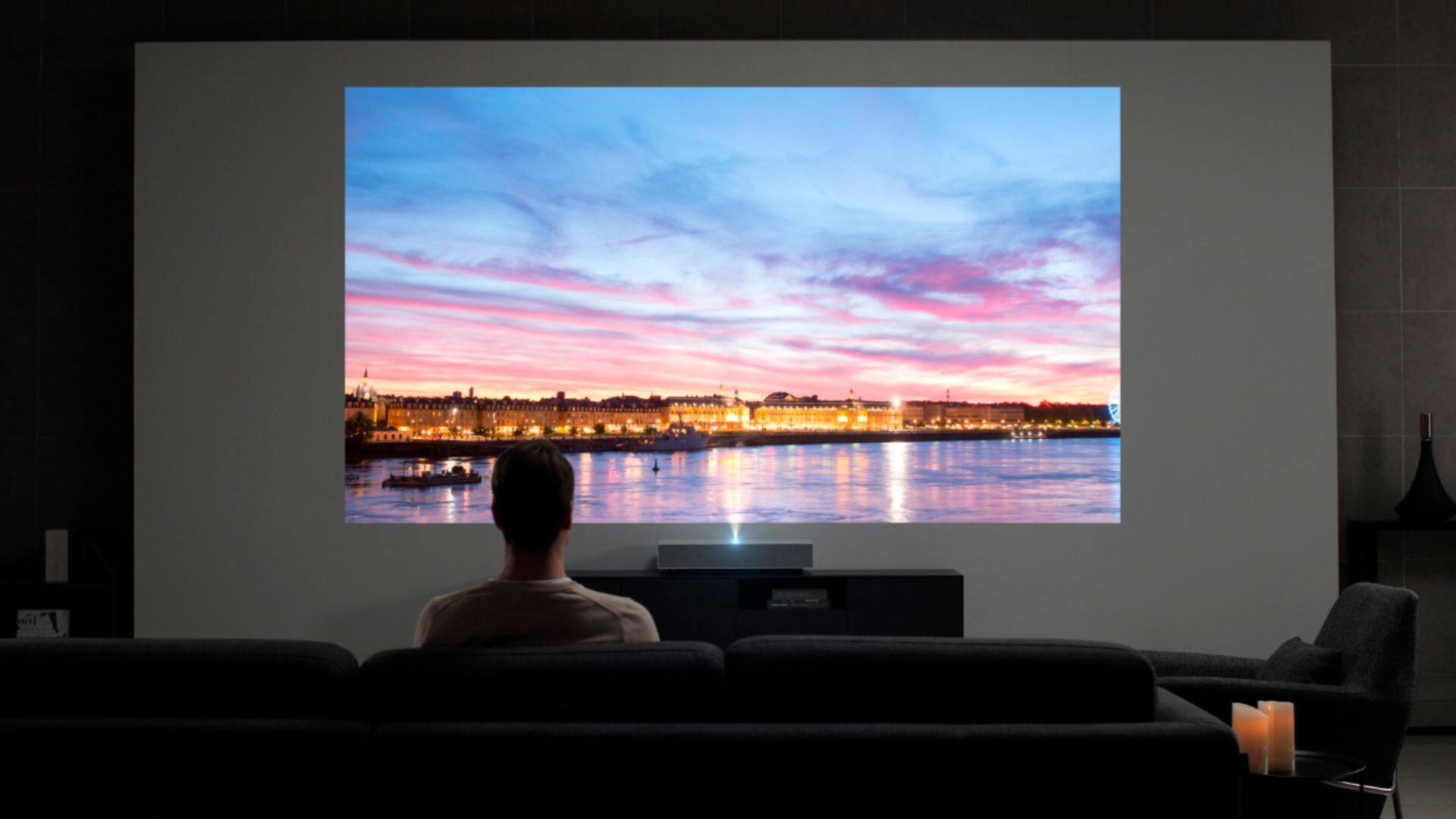 Alt View 16. LG - CineBeam 4K UHD Wireless Smart Laser Short Throw Projector with High Dynamic Range - White.