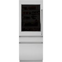 Monogram - 14.6 Cu. Ft. Bottom-Freezer Built-In Refrigerator - Stainless steel - Front_Zoom