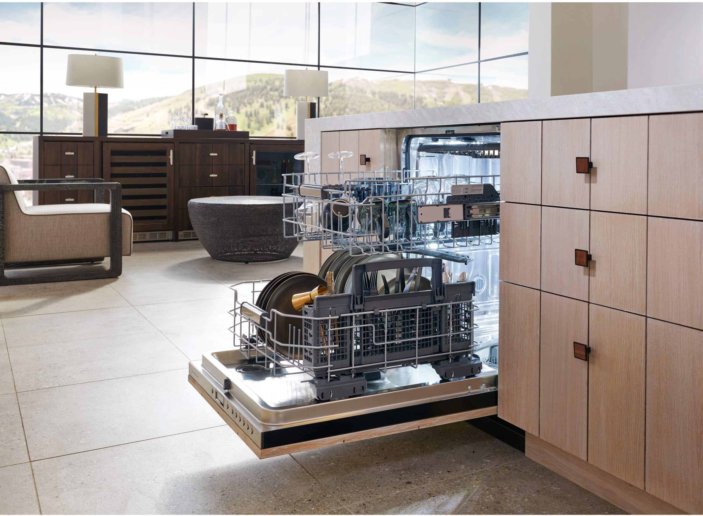 Alt View 18. Monogram - Top Control Smart Built-In Stainless Steel Tub Dishwasher with 3rd Rack and 42 dBa - Custom Panel Ready.