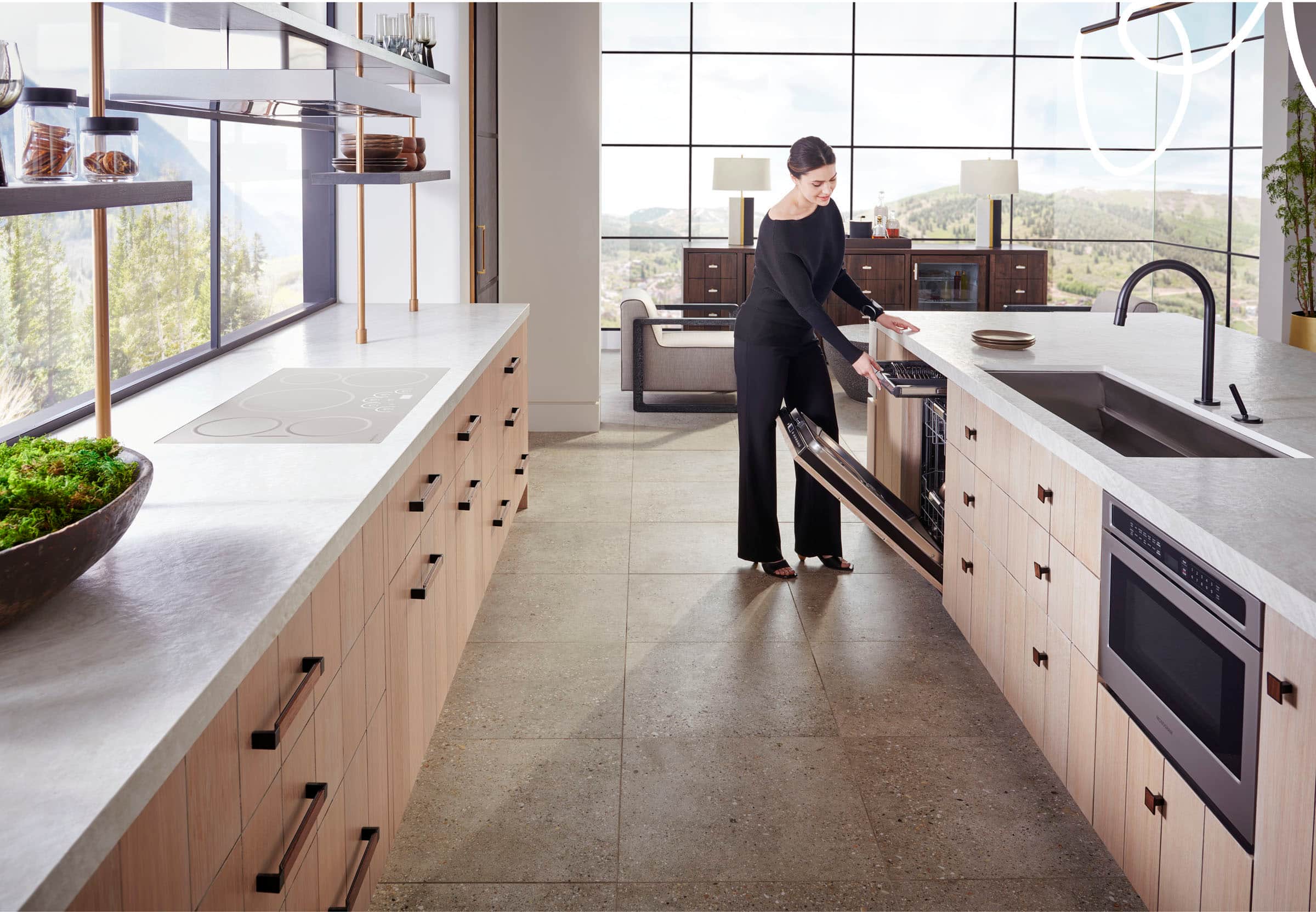 Alt View 23. Monogram - Top Control Smart Built-In Stainless Steel Tub Dishwasher with 3rd Rack and 42 dBa - Custom Panel Ready.