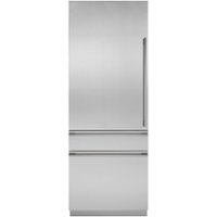 Monogram - 14.1 Cu. Ft. Bottom-Freezer Built-In Refrigerator - Stainless Steel - Front_Zoom