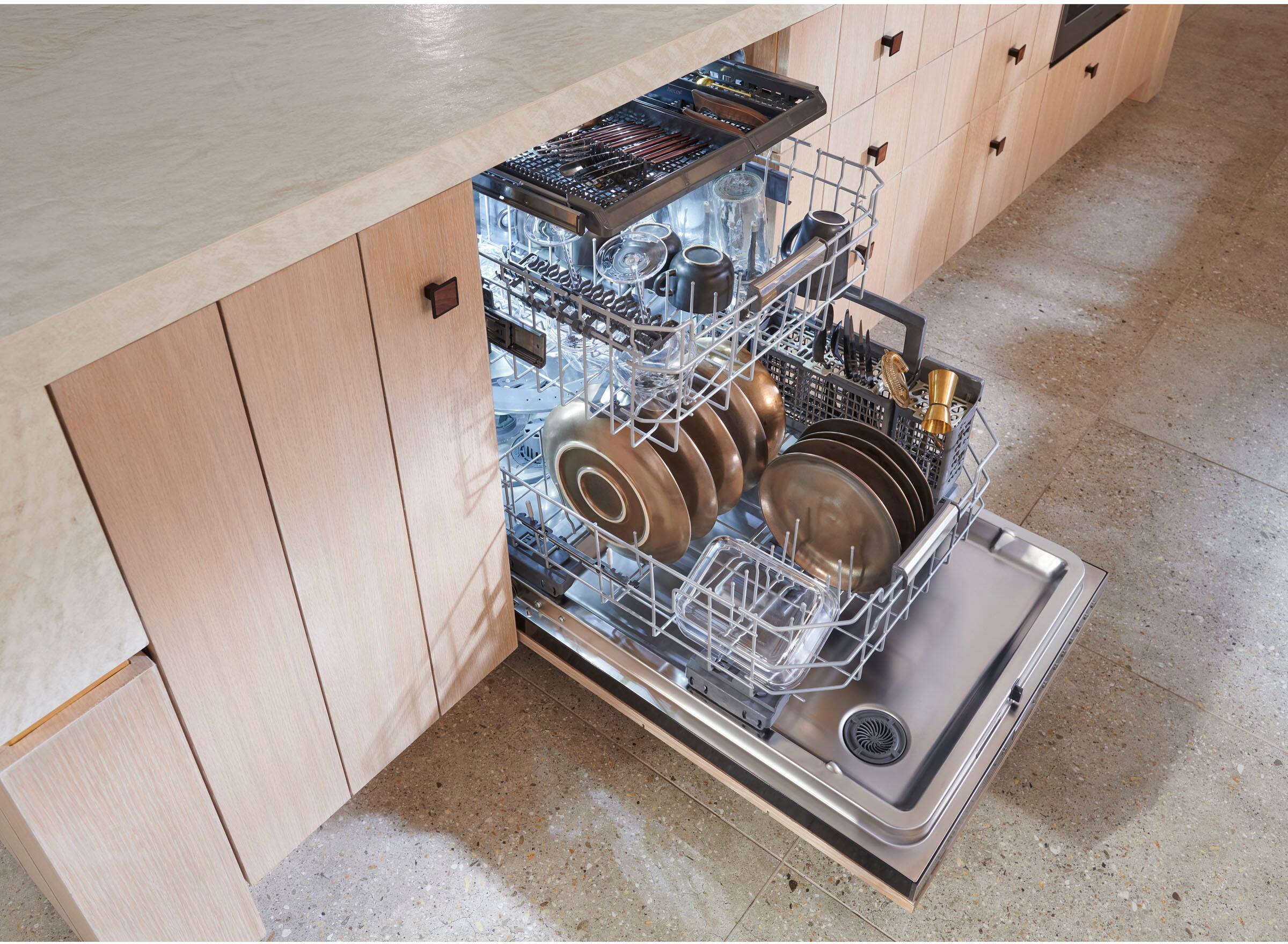 Alt View 21. Monogram - Top Control Smart Built-In Stainless Steel Tub Dishwasher with 3rd Rack and 39 dBa - Custom Panel Ready.