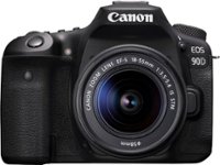 Front Zoom. Canon - EOS 90D DSLR Camera with EF-S 18-55mm Lens - Black.