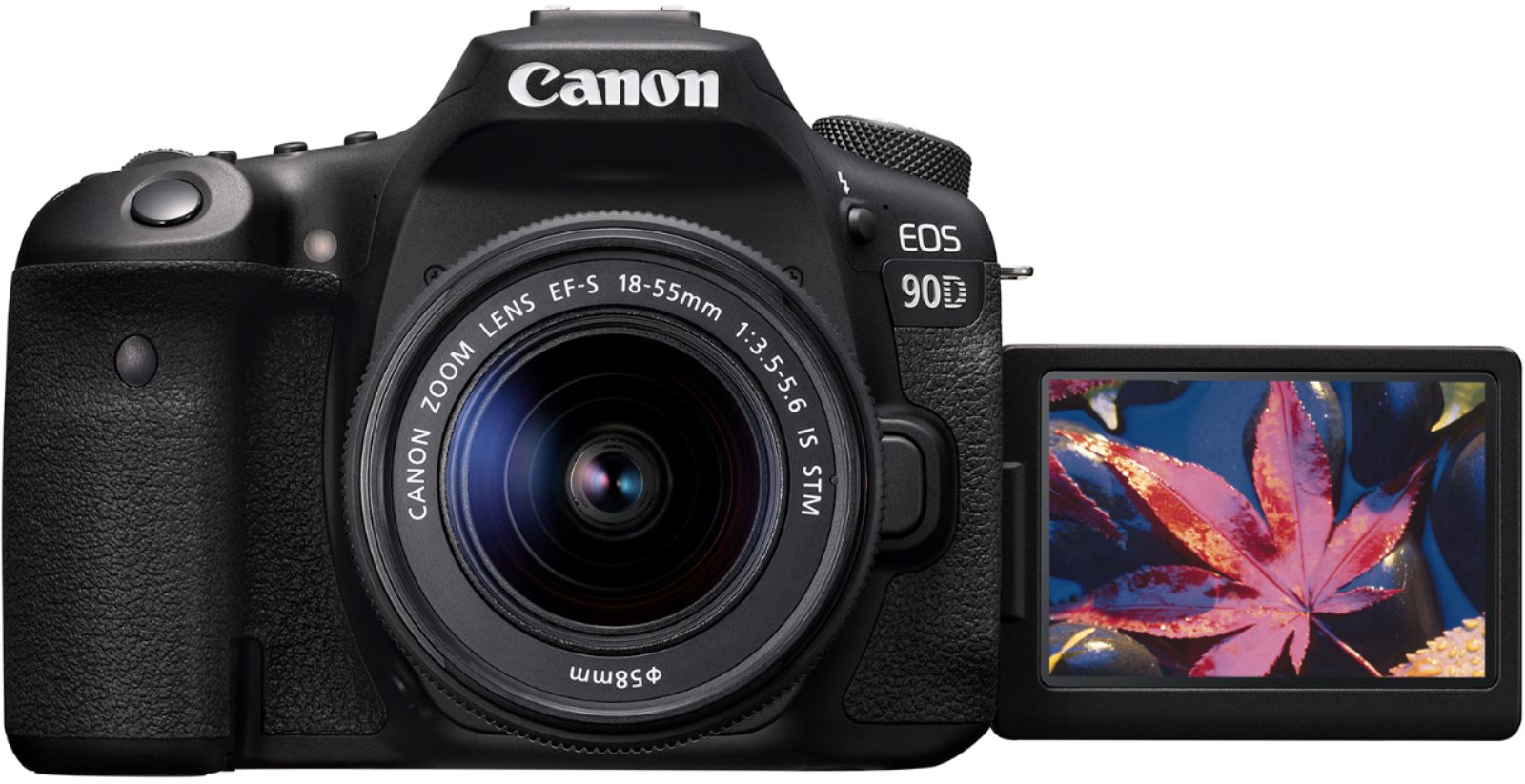 Best Buy: Canon EOS 90D DSLR Camera with EF-S 18-55mm Lens Black