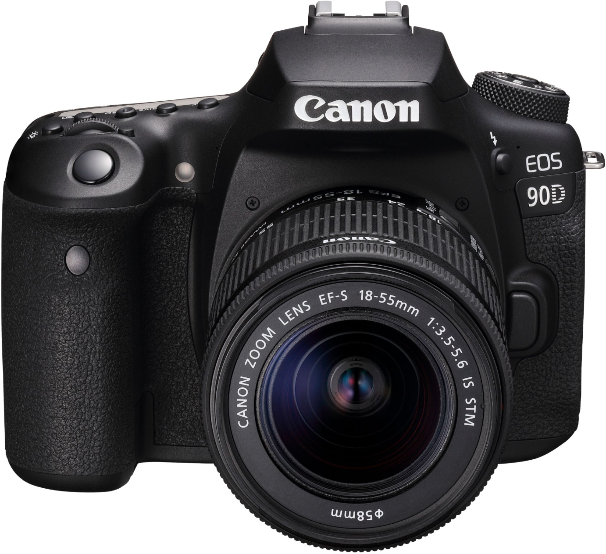 Best Buy: Canon EOS 90D DSLR Camera with EF-S 18-55mm Lens Black 