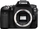 Front. Canon - EOS 90D DSLR Camera (Body Only) - Black.