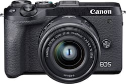 Canon EOS M6 Mark II Mirrorless Camera with EF M 15 45mm Lens and Canon EOS M6 Mark II Mirrorless Camera with EF M 15 45mm Lens and