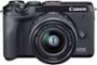Canon - EOS M6 Mark II Mirrorless Camera with EF-M 15-45mm Lens and EVF-DC2 Viewfinder - Black