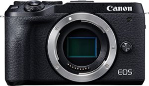 Canon - EOS M6 Mark II Mirrorless Camera (Body Only) - Black - Front_Zoom
