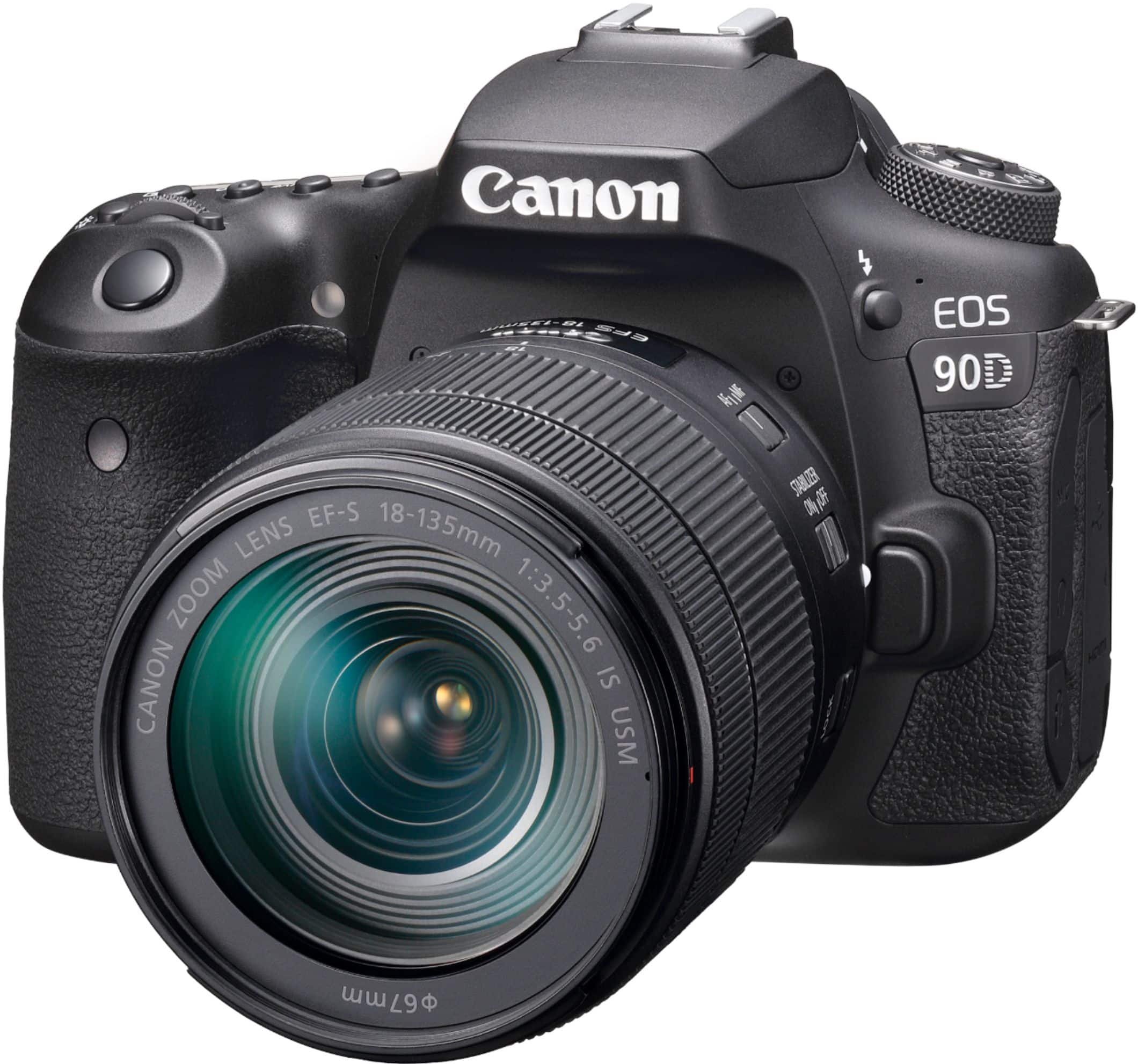 Alt View 11. Canon - EOS 90D DSLR Camera with EF-S 18-135mm Lens - Black.