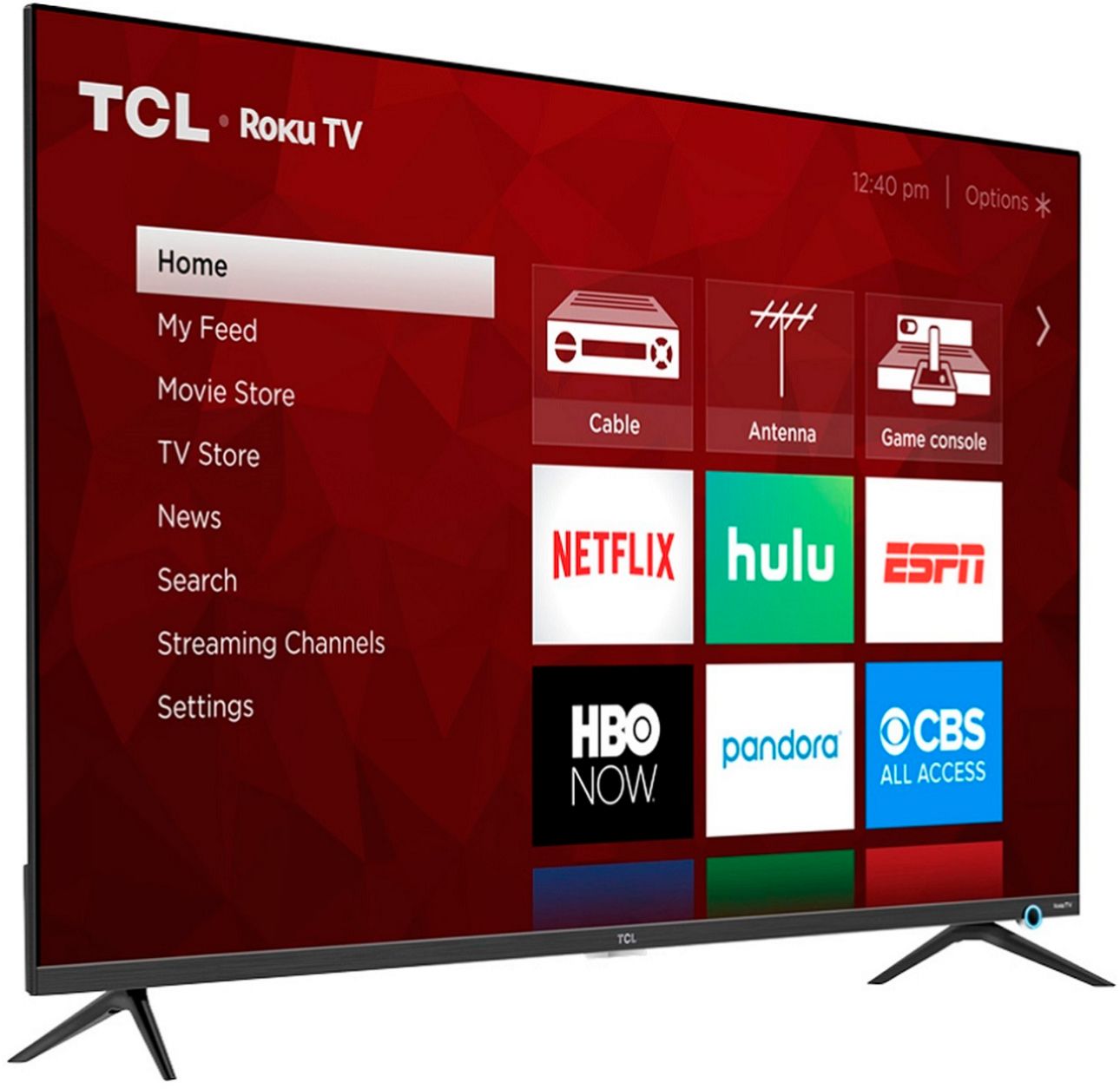Angle View: TCL - 65" Class 5 Series LED 4K UHD Smart Roku TV