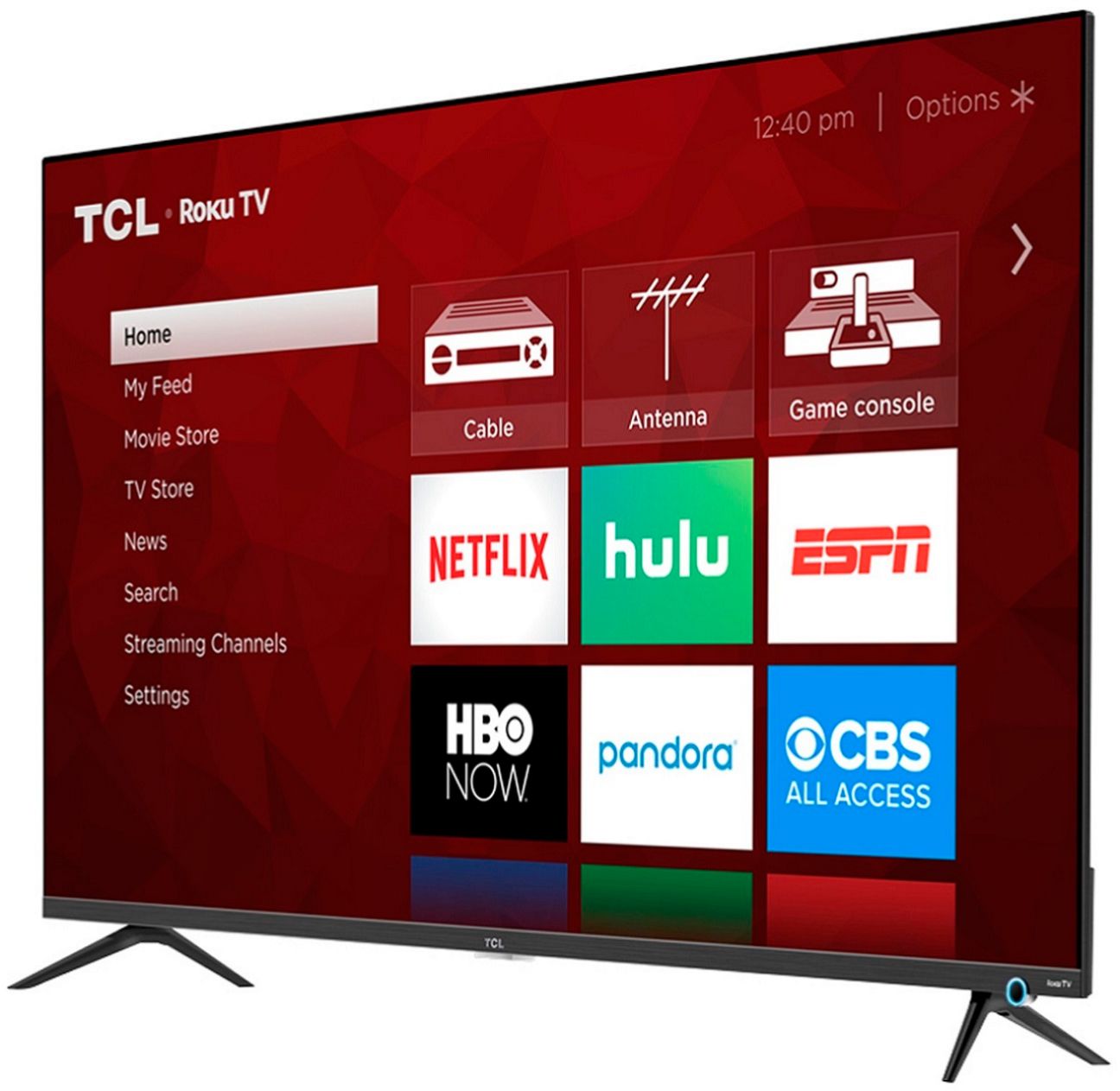 Left View: TCL - 65" Class 5 Series LED 4K UHD Smart Roku TV
