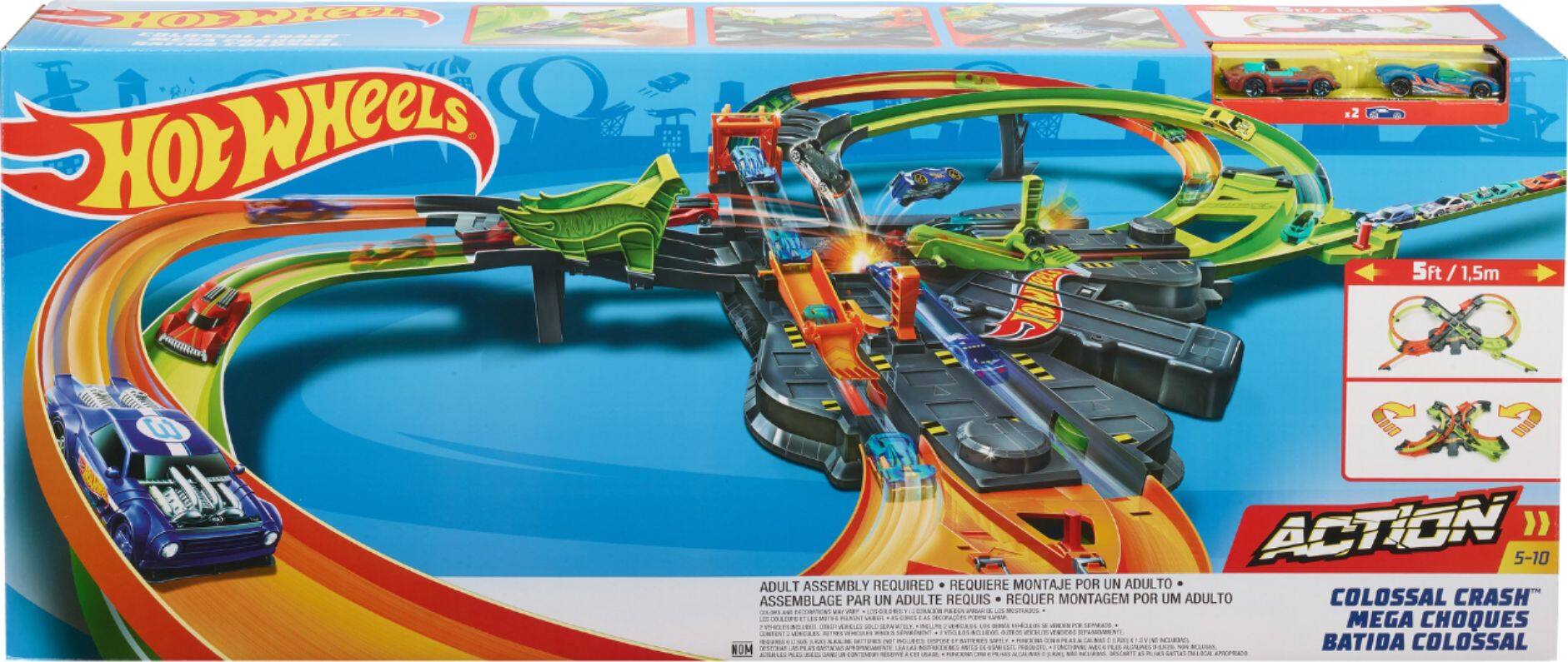 hot wheels crash track