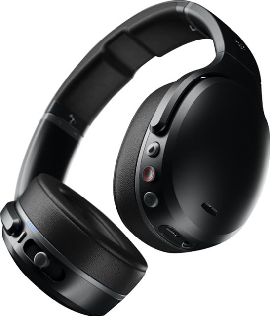 Skullcandy - Crusher ANC Wireless Noise Cancelling Over-the-Ear Headphones - Black