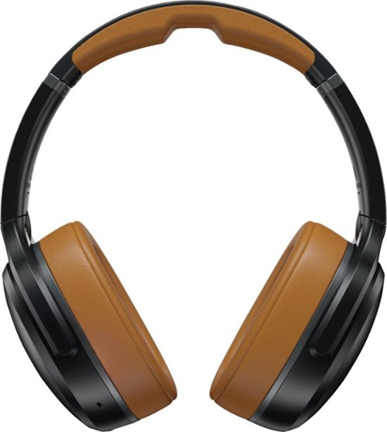 Skullcandy – Crusher ANC Wireless Noise Cancelling Over-the-Ear Headphones – Black/Tan