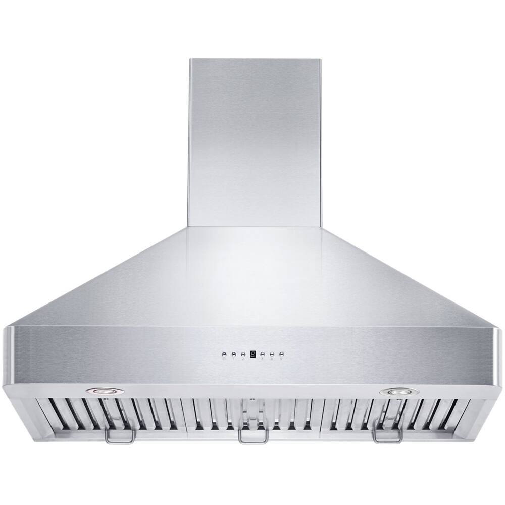 Alt View 14. ZLINE - 36" Externally Vented Range Hood - Brushed Stainless Steel.