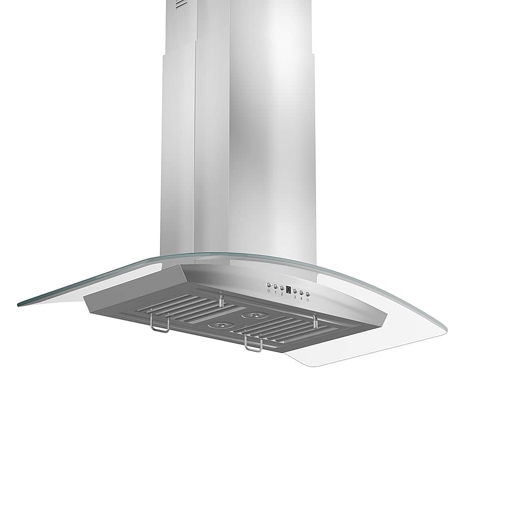 Angle View: ZLINE - Designer Copper 36" Externally Vented Range Hood - Stainless Steel