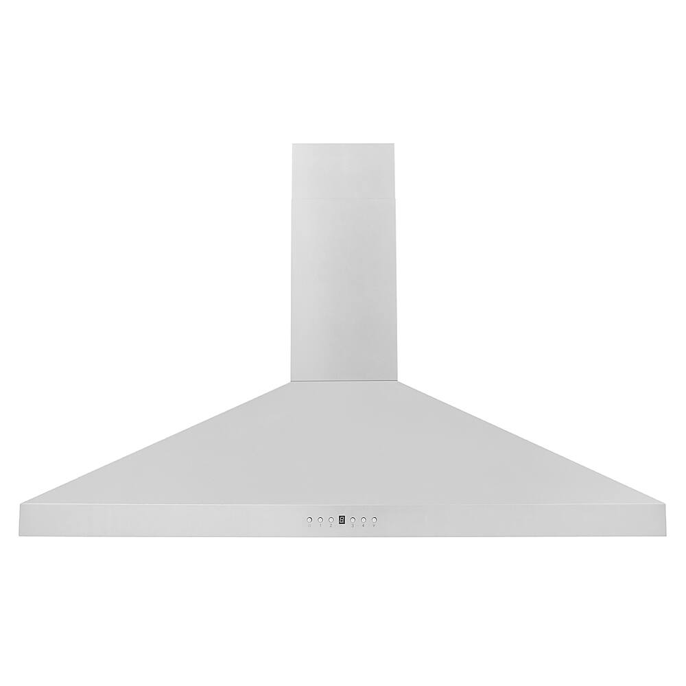 Left View: ZLINE - 48" Externally Vented Range Hood - Brushed Stainless Steel