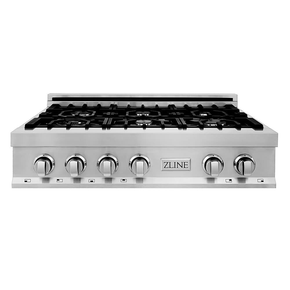 Left View: ZLINE - Professional 36" Gas Cooktop with 6 Burners