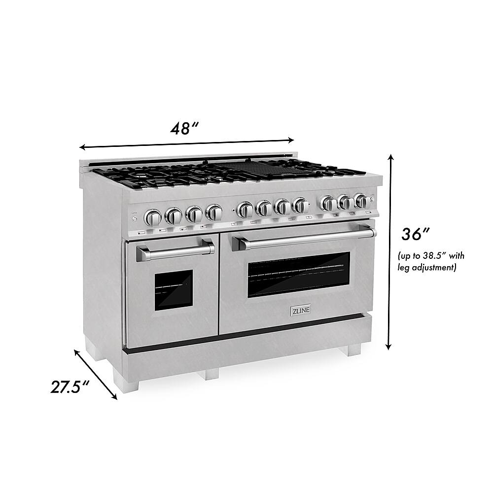 ZLINE Professional 6 Cu. Ft. Freestanding Double Oven Dual Fuel Range