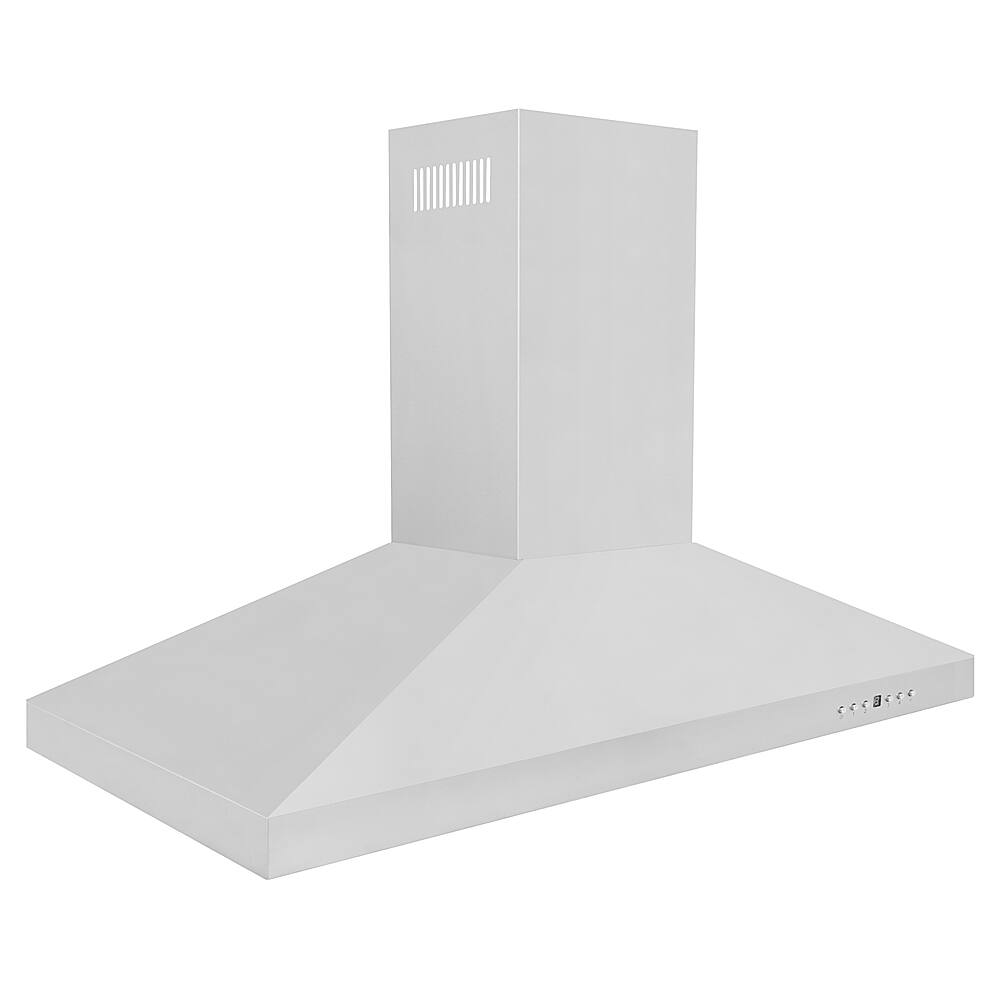 Left View: ZLINE - 48" Externally Vented Range Hood - Stainless Steel