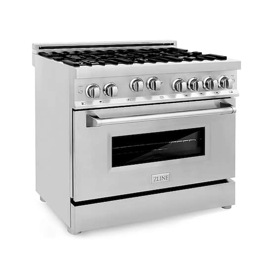 Zline Professional 4.6 Cu. Ft. Freestanding Gas Convection Range Stainless  Steel Rg36 - Best Buy
