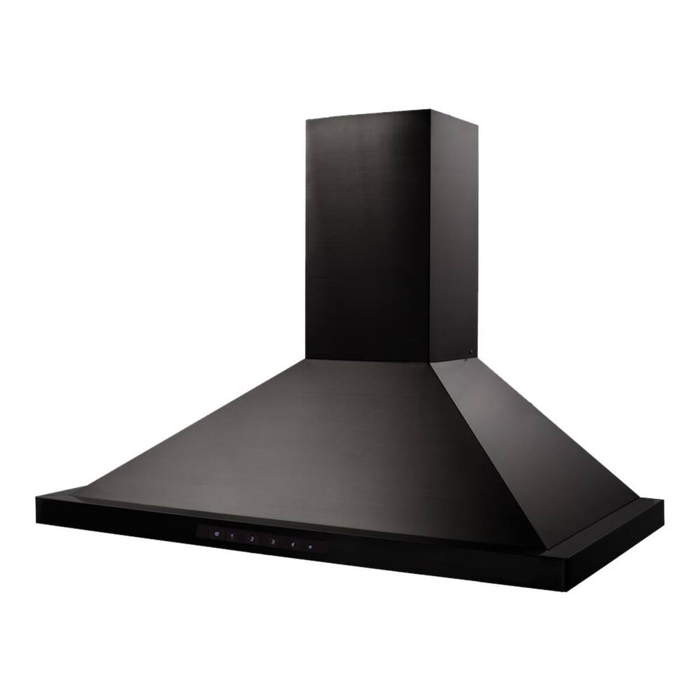 Alt View 11. ZLINE - 36" Externally Vented Range Hood - Black stainless steel.