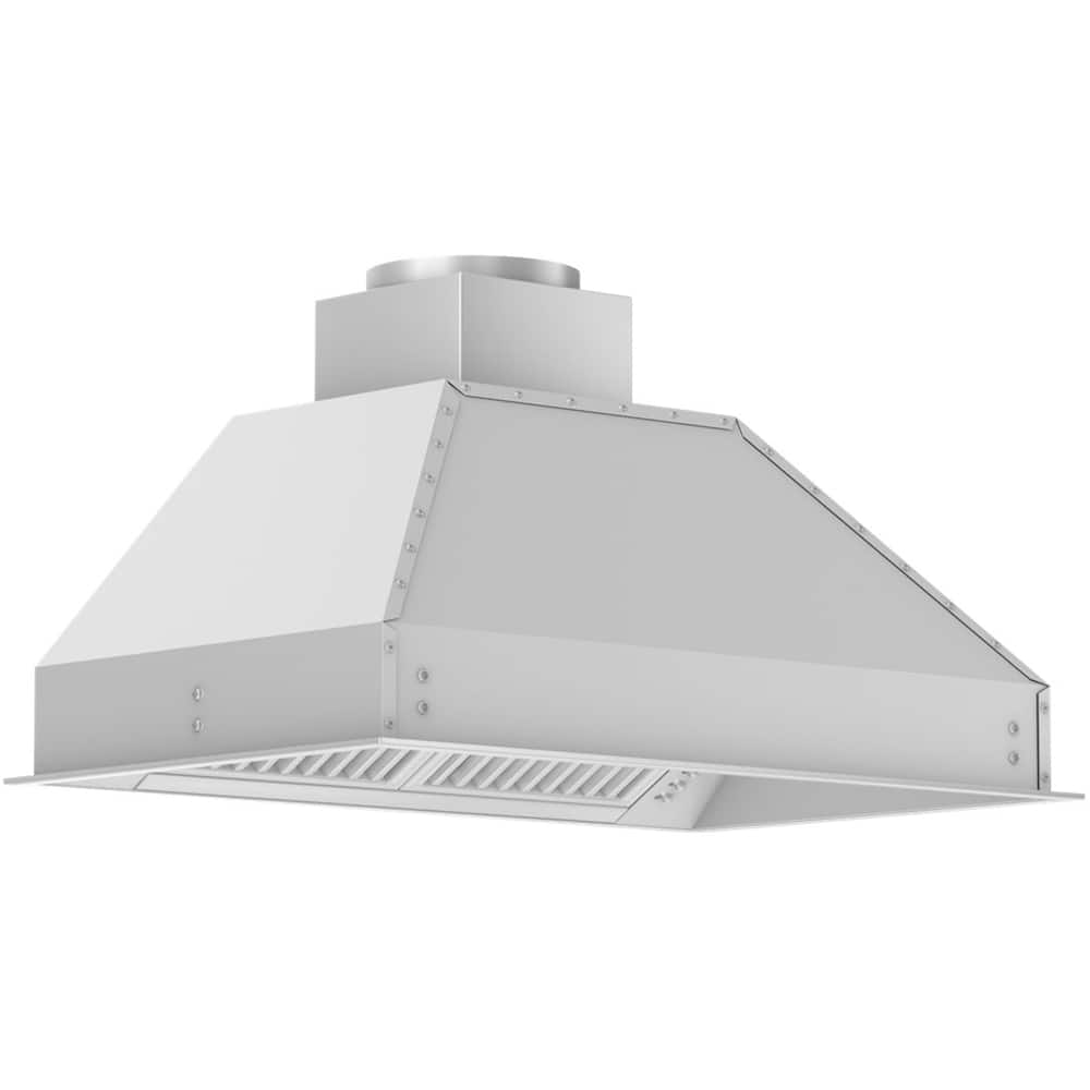 Alt View 12. ZLINE - 40" Externally Vented Range Hood - Brushed Stainless Steel.