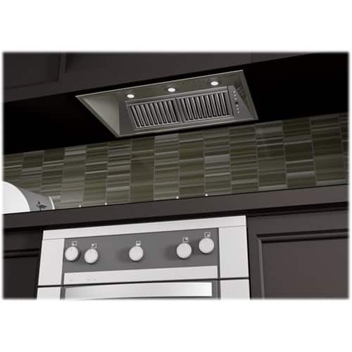 Alt View 14. ZLINE - 40" Externally Vented Range Hood - Brushed Stainless Steel.