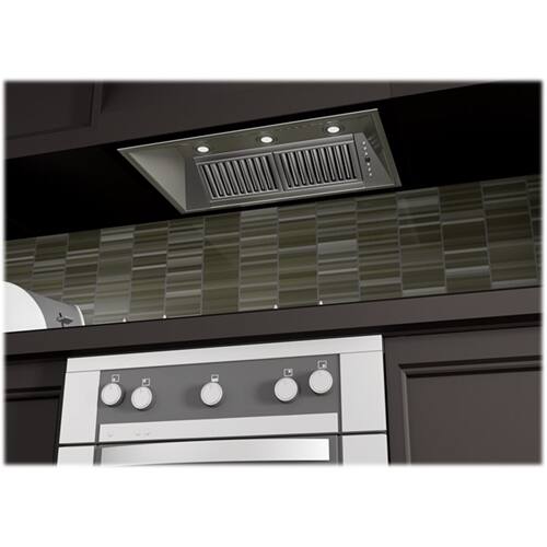 Alt View 14. ZLINE - 40" Externally Vented Range Hood - Brushed Stainless Steel.