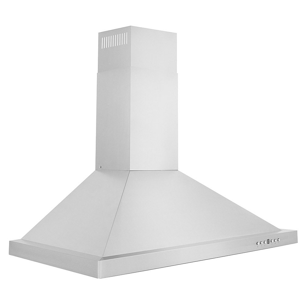 Angle View: ZLINE - 30" Externally Vented Range Hood - Brushed Stainless Steel