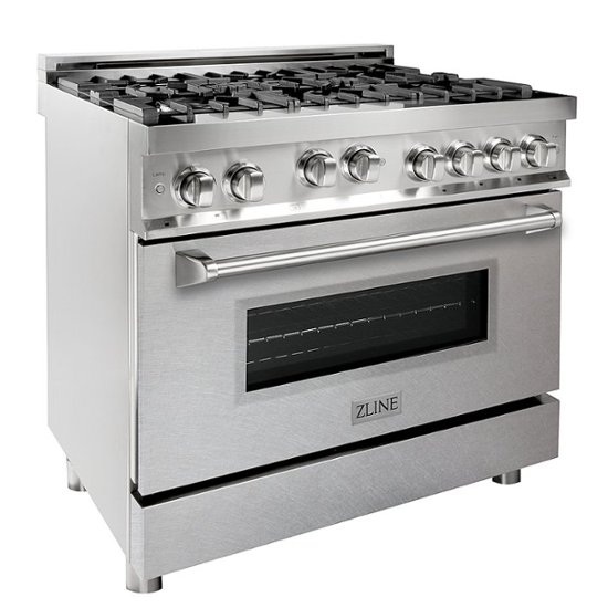 ZLINE – Professional 4.6 Cu. Ft. Freestanding Gas Convection Range – Snow Stainless