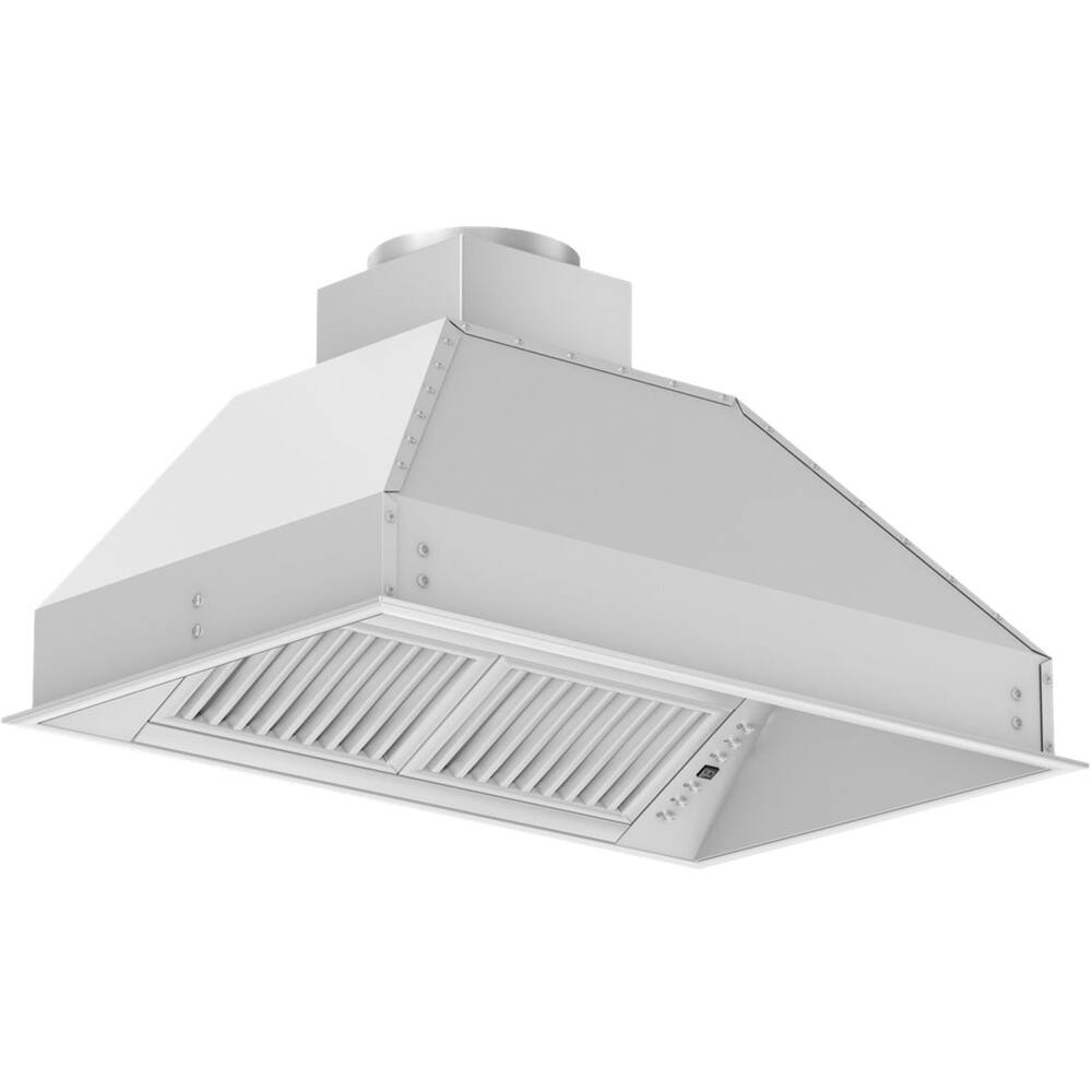 Alt View 12. ZLINE - 34" Externally Vented Range Hood - Brushed Stainless Steel.