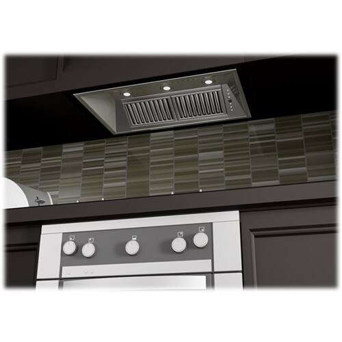 Alt View 14. ZLINE - 34" Externally Vented Range Hood - Brushed Stainless Steel.