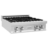 ZLINE - Professional 30" Gas Cooktop with 4 Burners - Stainless Steel - Front_Zoom
