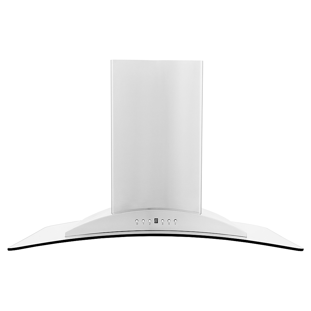 Angle View: ZLINE - 36" Externally Vented Range Hood - Brushed Stainless Steel
