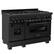 Front. ZLINE - Professional 6 Cu. Ft. Freestanding Double Oven Dual Fuel Range.