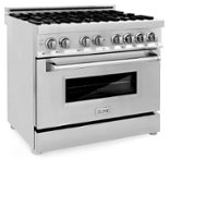 ZLINE - Professional 4.6 Cu. Ft. Freestanding Dual Fuel Convection Range - Stainless Steel - Front_Zoom
