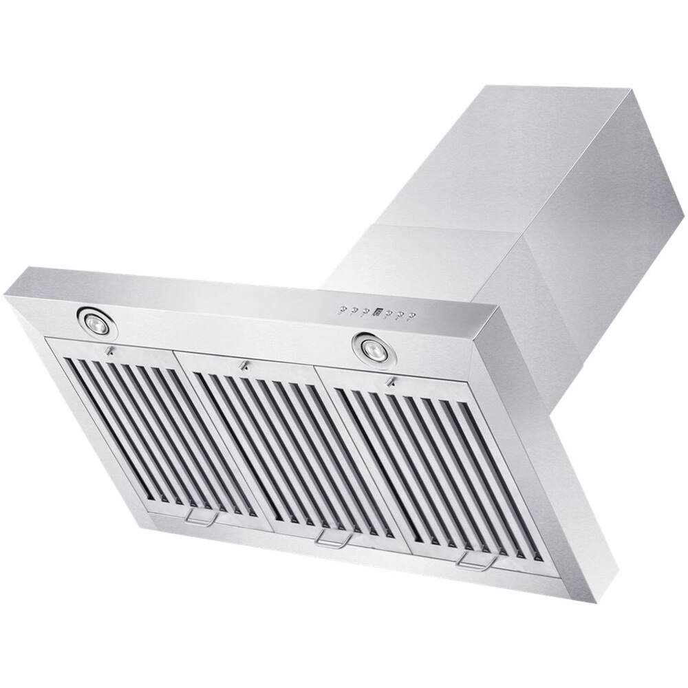 Alt View 13. ZLINE - 30" Externally Vented Range Hood - Brushed Stainless Steel.